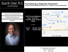 Tablet Screenshot of drstuartcohen.com
